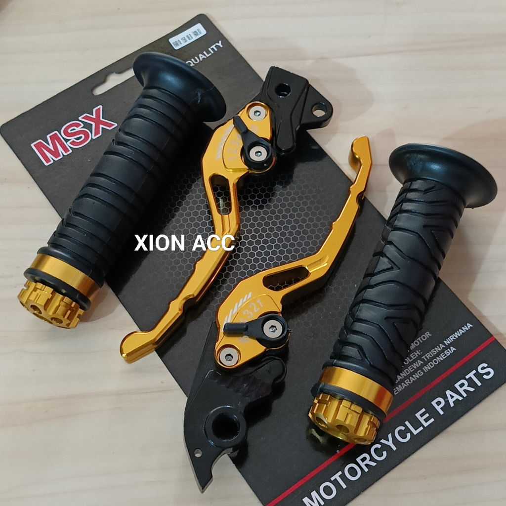 Handle sisik stelan+ handgrip set jalu stang cnc model rinng Handle rem variasi vario 125/150 new 20