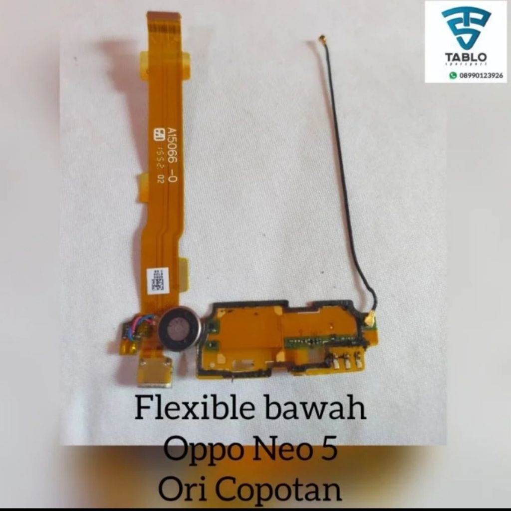 flexible antena konektor cas bawah Oppo Neo 5 original Copotan hp