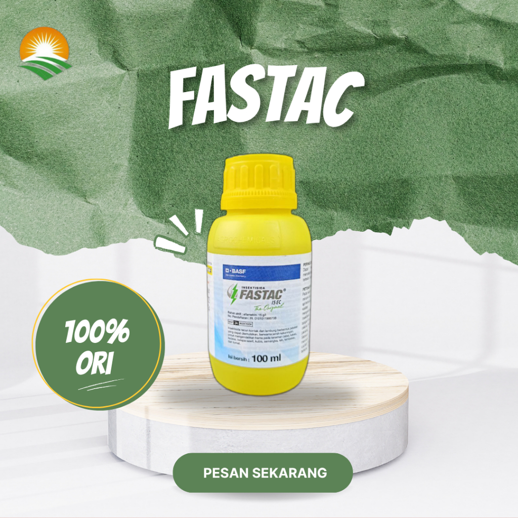 Fastac 15 EC 100 mL - Insektisida Kontak & Lambung | Kutu – Ulat - Belalang - Lalat Buah, Serta Para