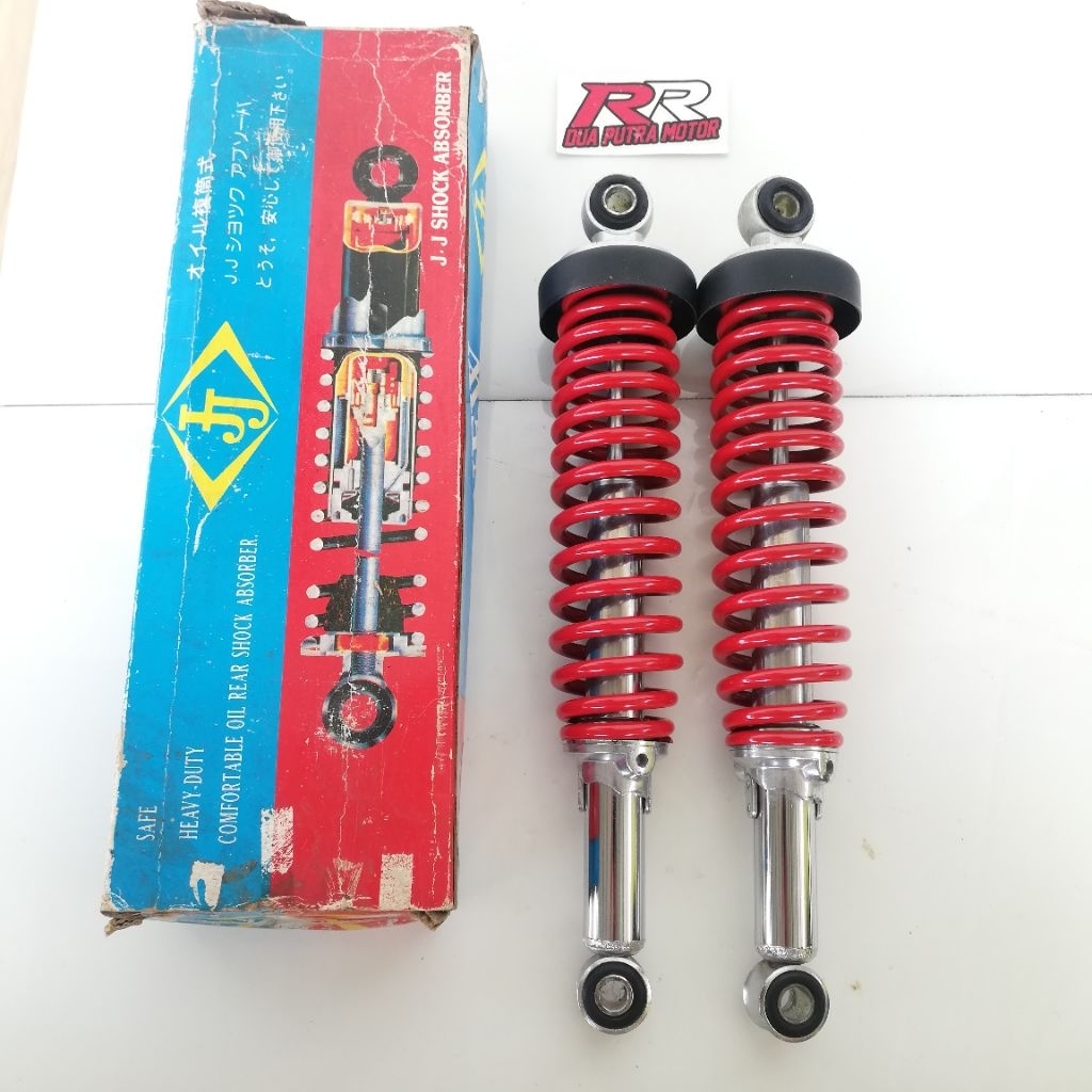 shock shockbreaker belakang merah yamaha rxk rx king rxs rxz yt115 yt 115 rx100 320mm 320 mm nos