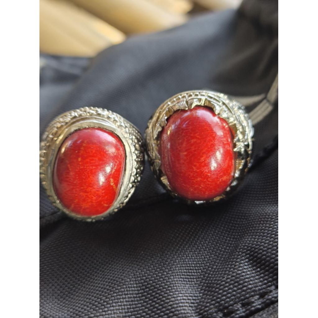 CINCIN FOSIL BATU MARJAN LAUT MERAH PERSIA