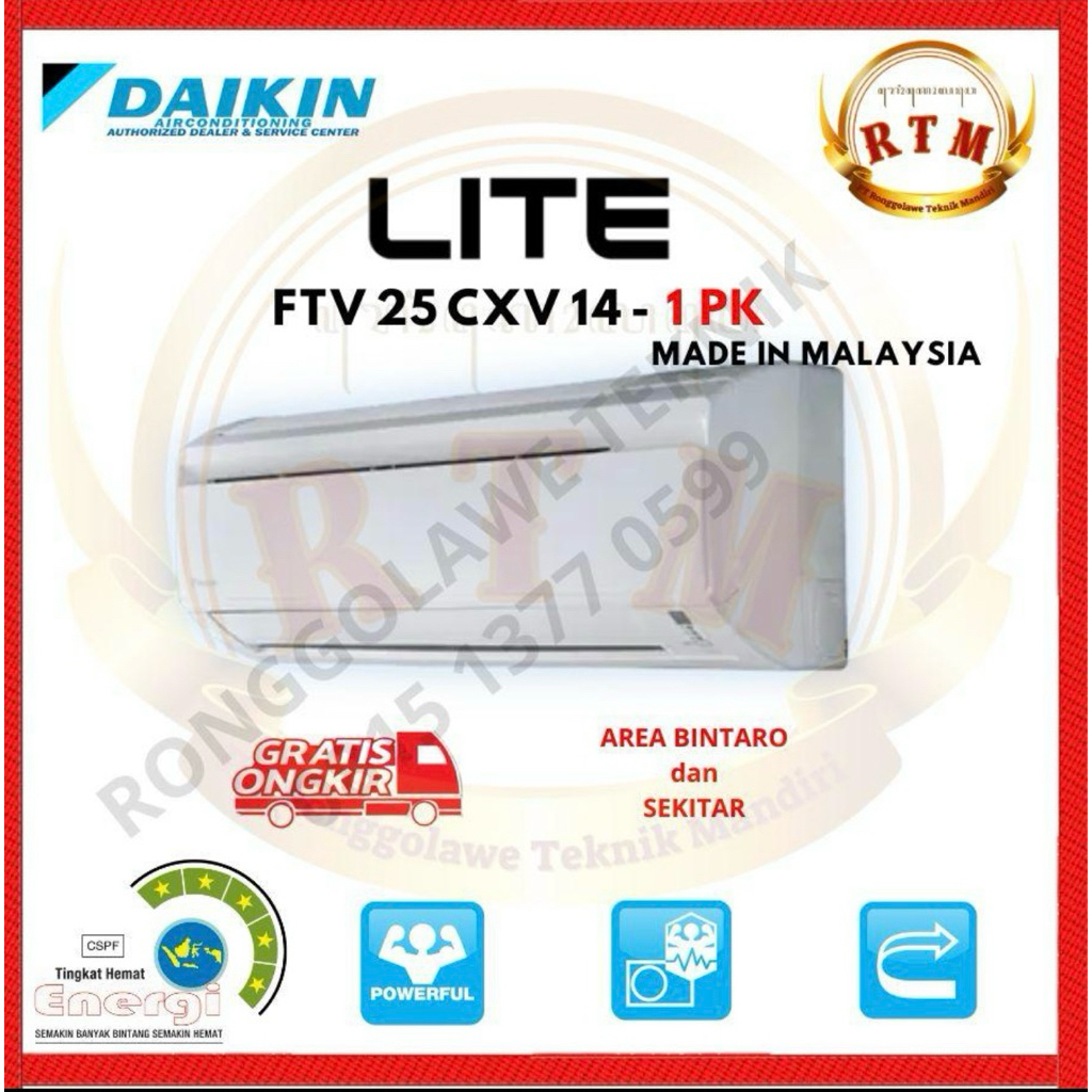AC DAIKIN LITE MALAYSIA 1PK STV25CXV14