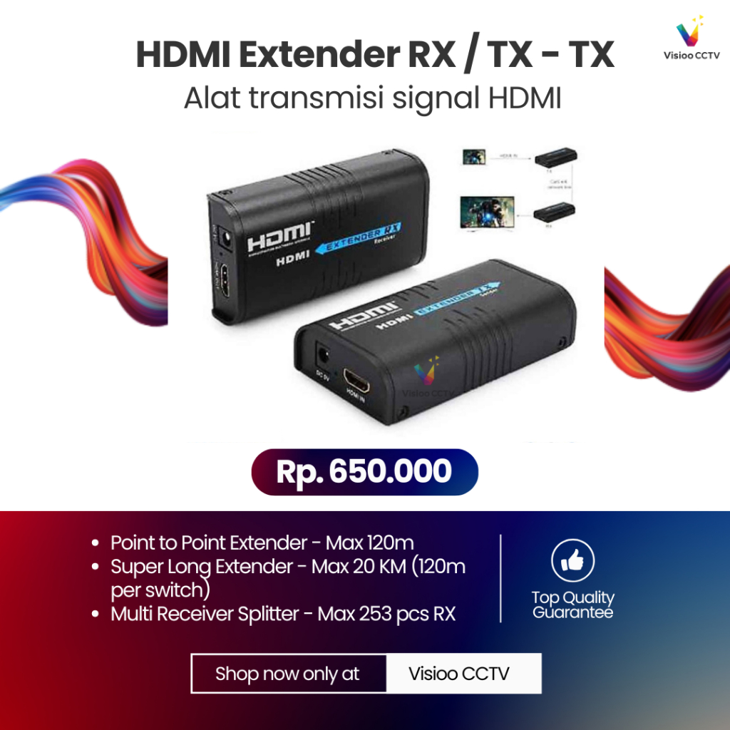 HDMI Extender RX / TX - TX | Transmitter Sinyal HDMI Full HD untuk TV & Proyektor