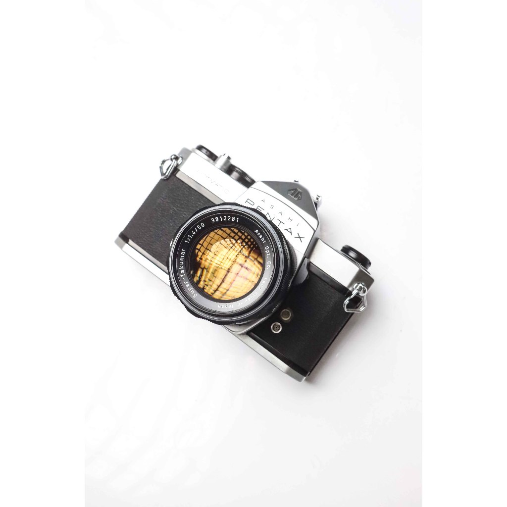 Kamera Analog Pentax Spotmatic kit 50mm f1.4 7 Elemen Super Mulus Normal !