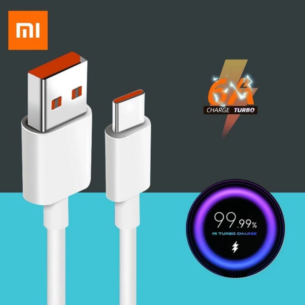 KABEL DATA XIAOMI / POCO TYPE C TURBO CHARGER FAST CHARGING ISI DAYA SUPER CEPAT TEPSI TABSI