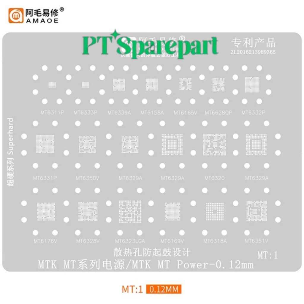 Cetakan IC Amaoe MEDIATEK MT:1 MT:2