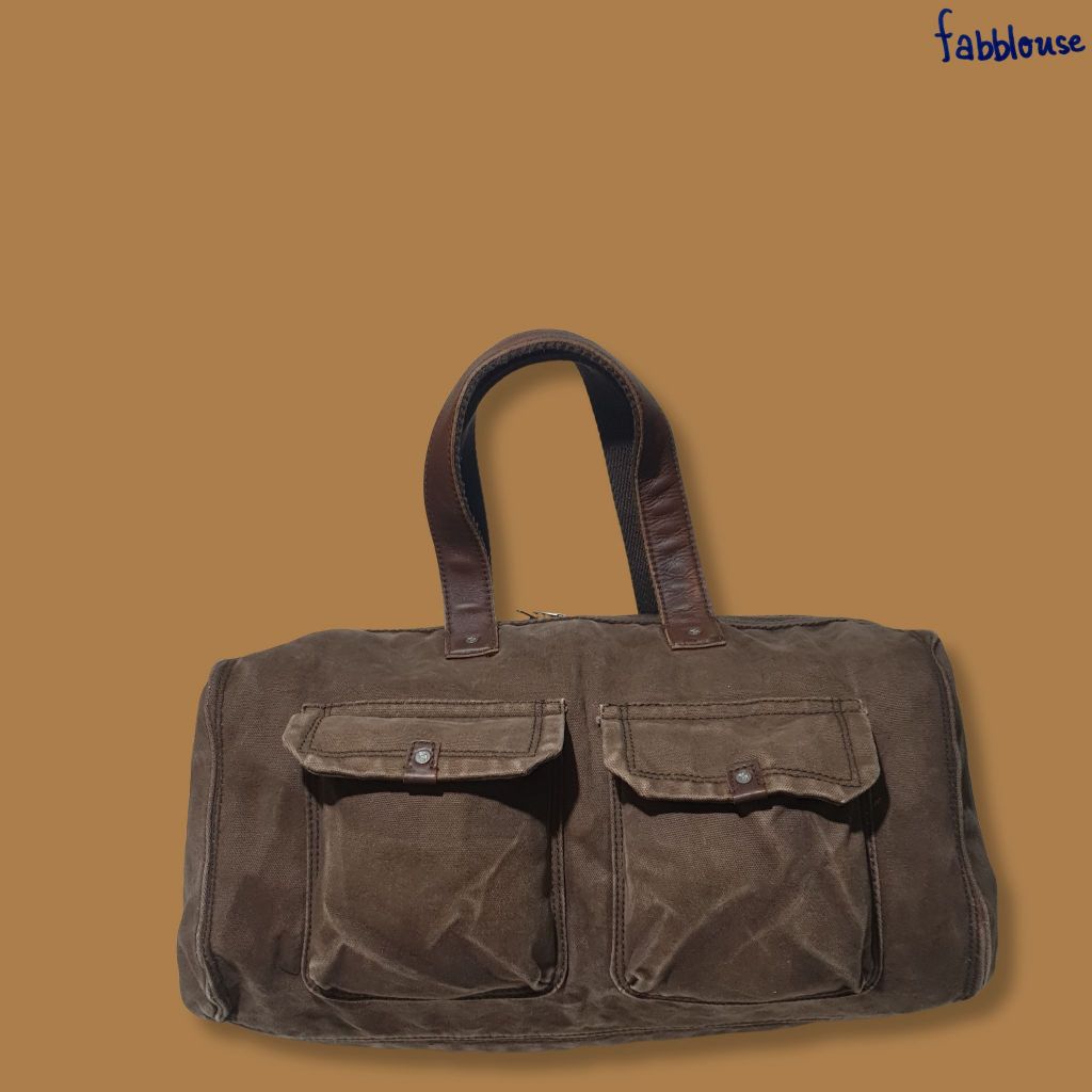 Vintage Abercrombie & Fitch Heavy Canvas XLarge Rugged Duffle Bag
