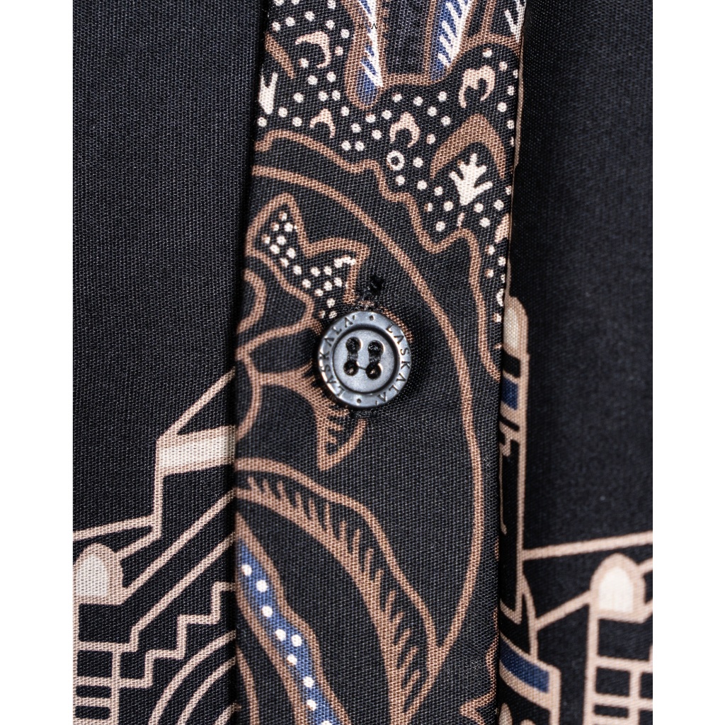 BESTPROMO LASKALA BATIK PREMIUM LAWANG SEWU KEMEJA BATIK PRIA SLIMFIT LENGAN PANJANG