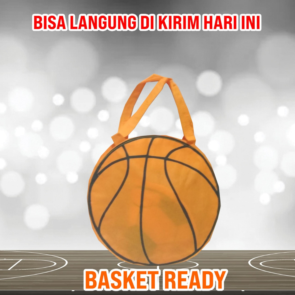 TAS SOUVERNIR ULTAH ANAK MODEL BOLA BASKET FREE DESAIN
