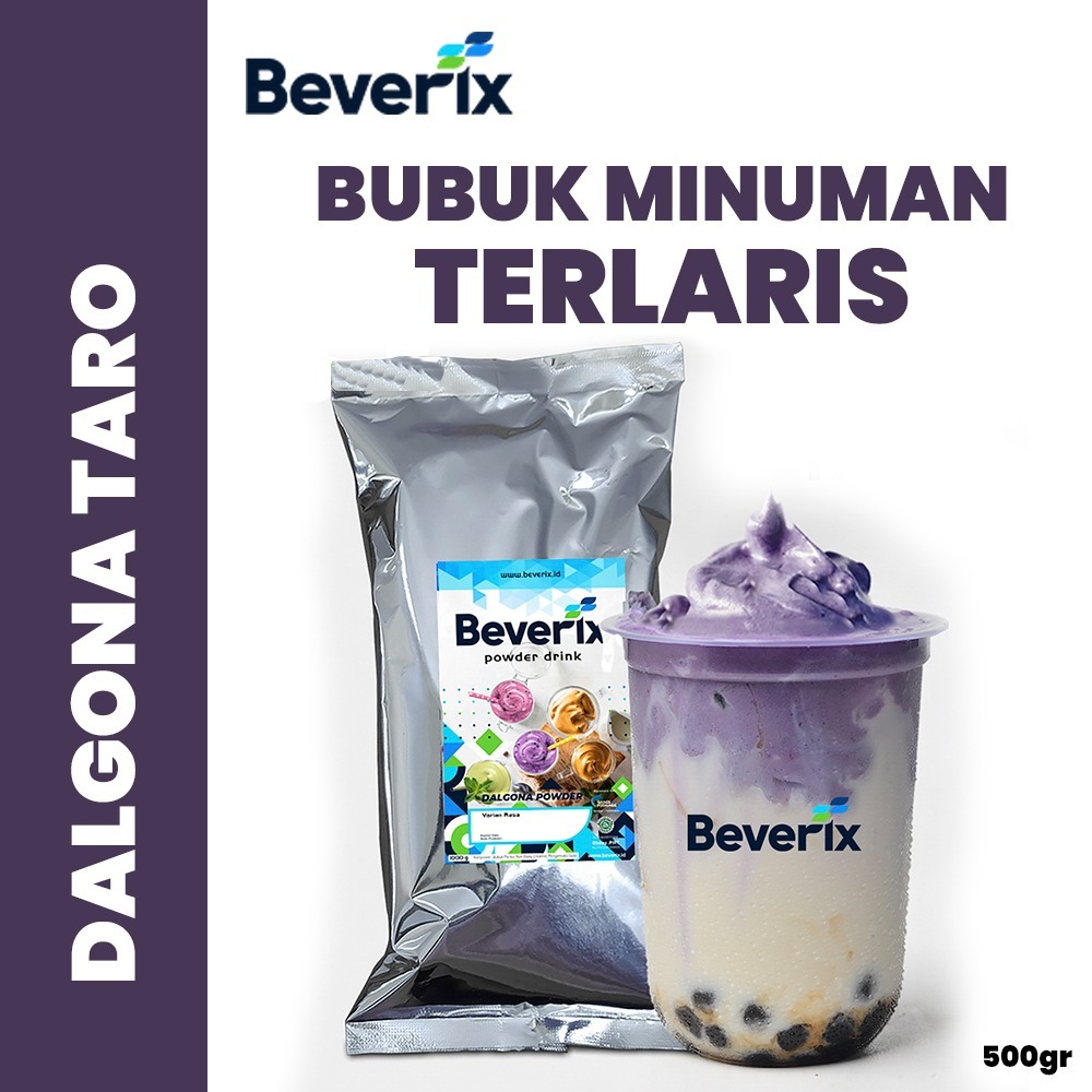 BEVERIX Bubuk Sticky Milk Rasa Taro Serbuk Minuman Dalgona Es Kentel 500 Gr