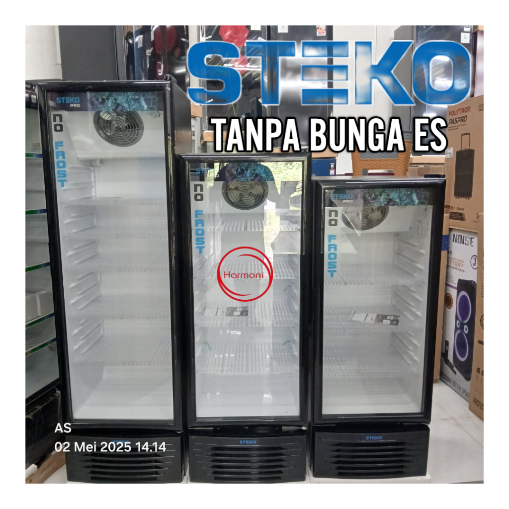 Kulkas Pendingin Showcase Steko TANPA BUNGA ES PENDINGIN MINUMAN STEKO
