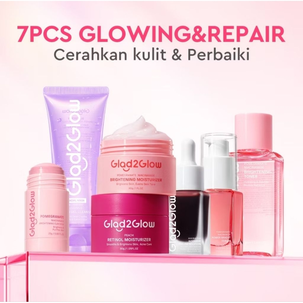 GLAD2GLOW Paket Glowing and Repair 7pcs