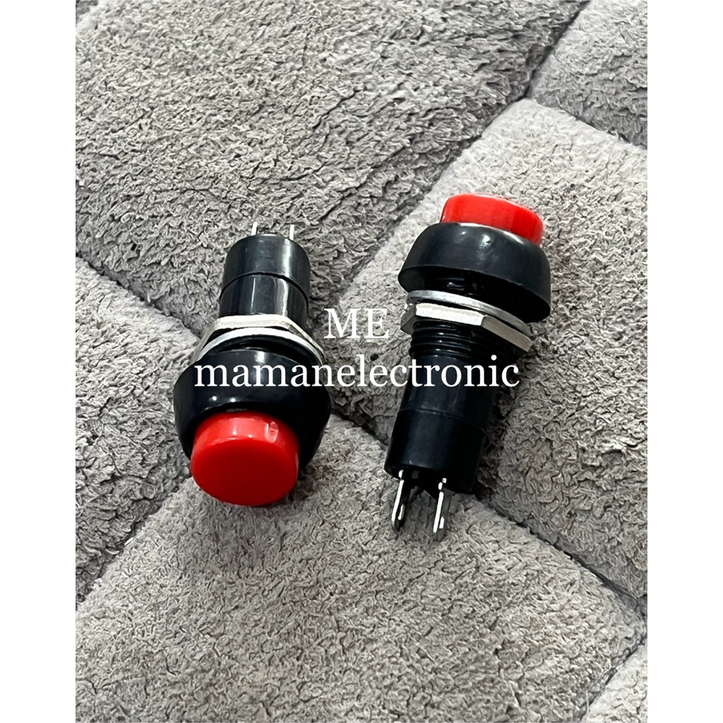 SAKLAR PUSH ON OFF BULAT 2 PIN / SWITCH PUSH ON OFF 2 KAKI