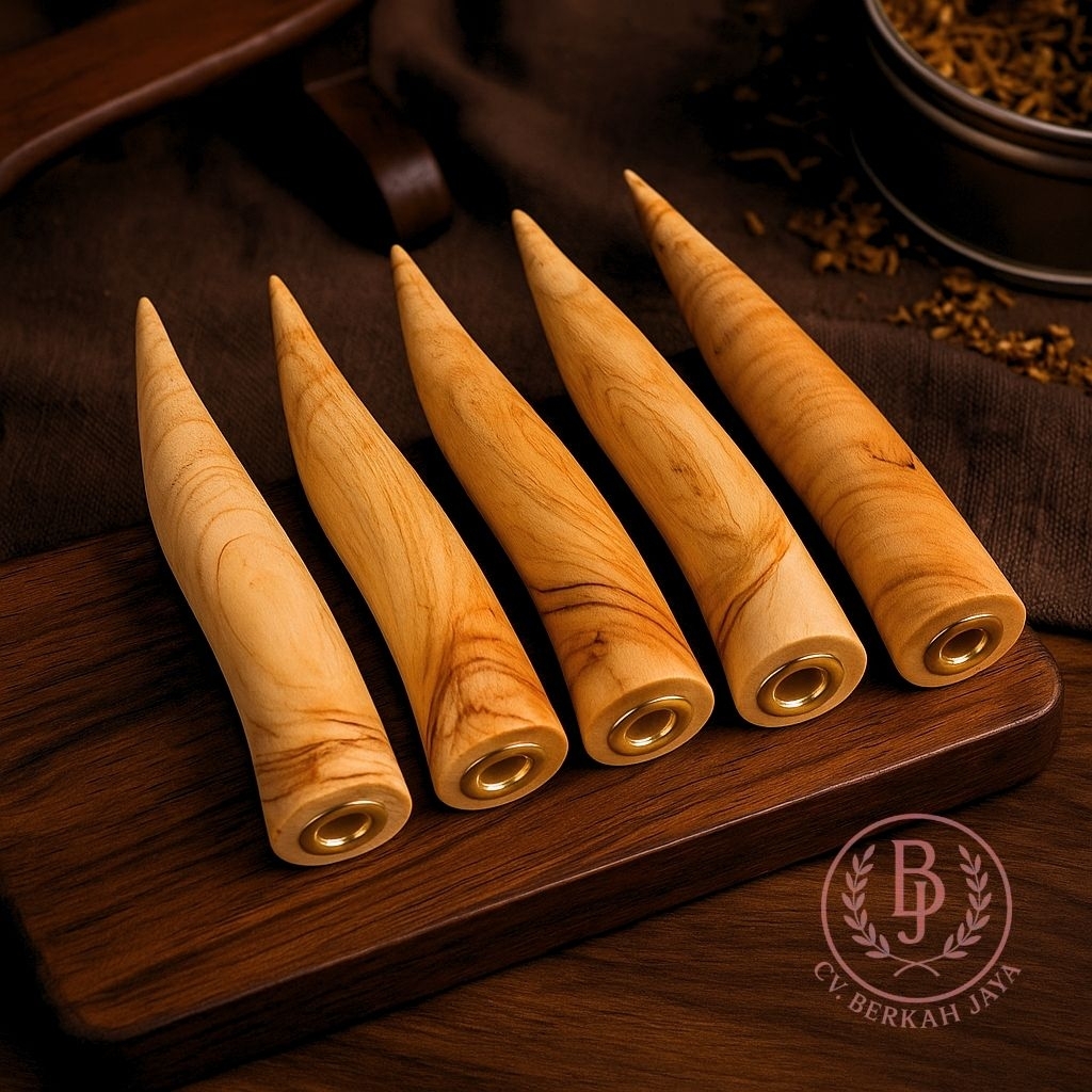 sedotan pipa once kayu Cendana India Cendana merah dan galih asem timah bubut manual