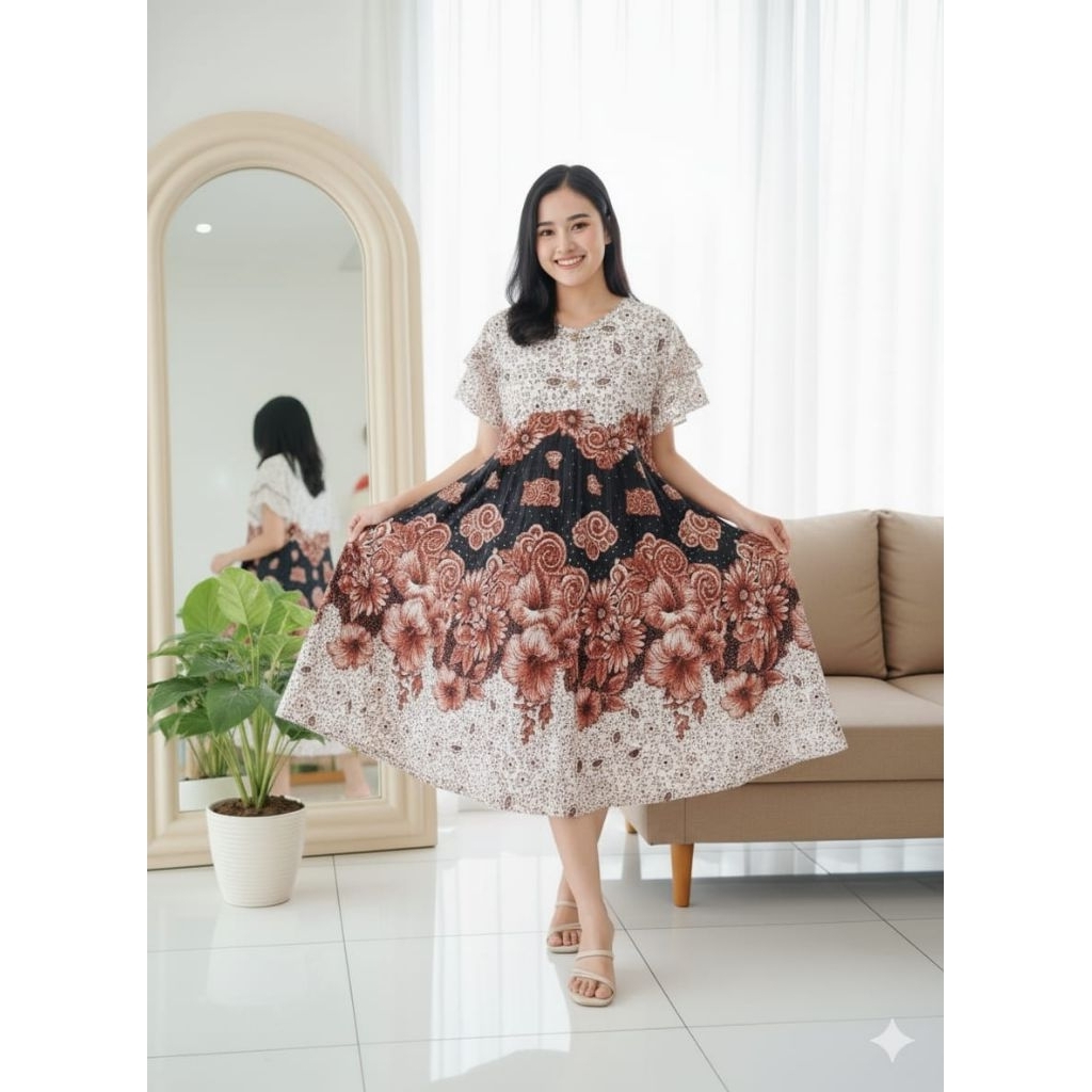 Kencana Ungu Daster Klok Label Hijau Super LD: 110cm / KUI SP Klok Pita / KUI SP Klok Bobok / KUI SP