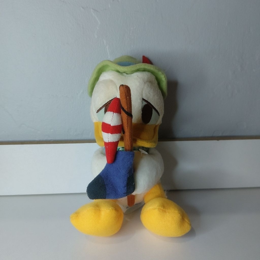 Boneka donald duck fishing original disney sega