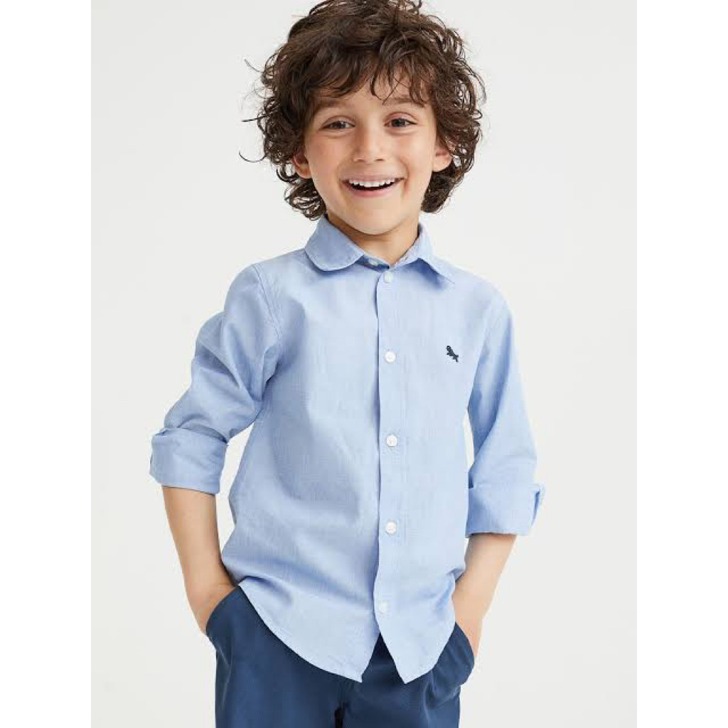 Kemeja H&M anak laki laki blue