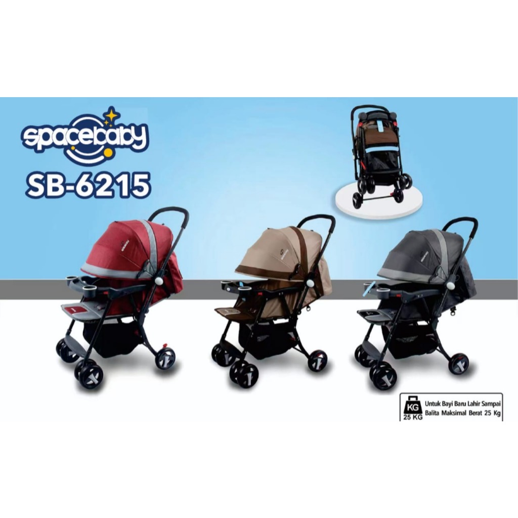 ( B/S-SB 6215 ) - STROLLER SPACE BABY 6215 / KERETA DORONG BAYI