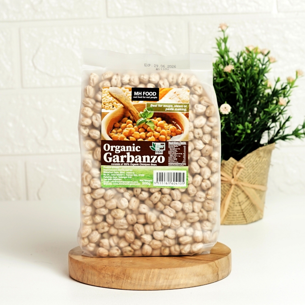 MH Organic Garbanzo Beans 500gr