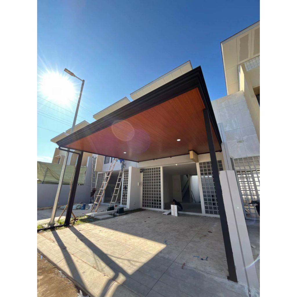 kanopi hollow atap alderon single layer+plafon pvc