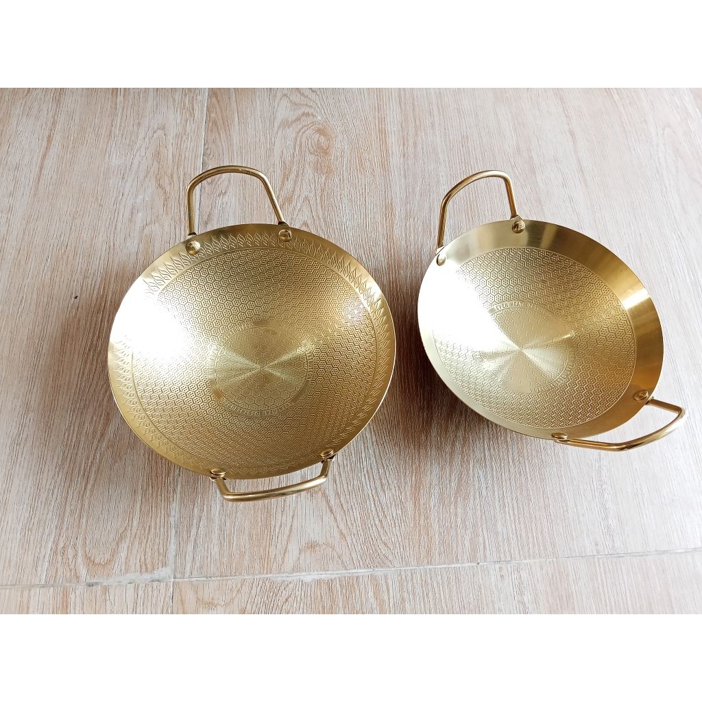 HOME PRO WAJAN POLOS GOLD 22CM