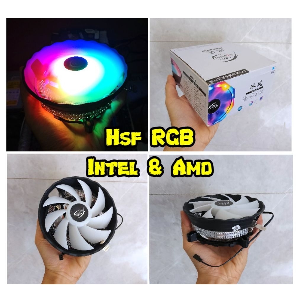 Hsf Fan RGB || cooling fan hsf procesor intel & Amd