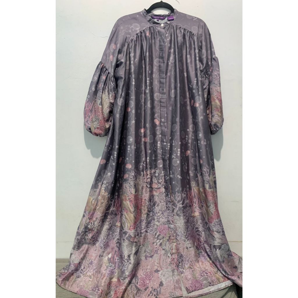 benang jarum aquarielle maxi dress disney the little mermaid preloved