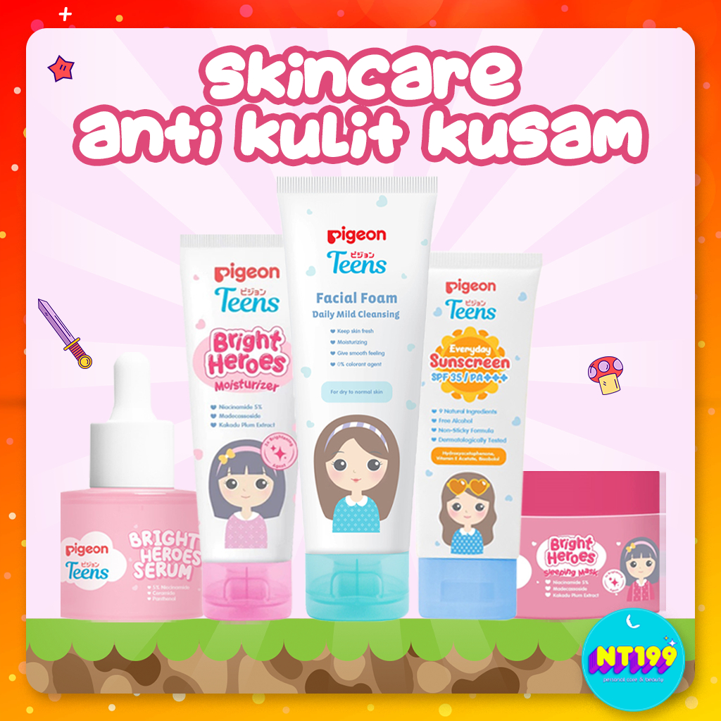 Pigeon Teens 1 Paket Lengkap Skincare Kulit Kusam