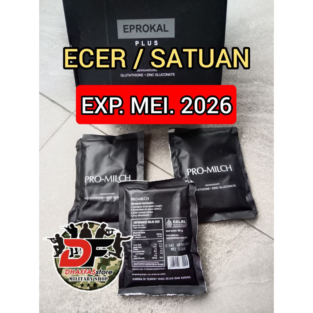PROMO SUSU SEREAL PROMILCH ECERAN 1 PCS SUSU SEREAL TNI. RANSUM SUSU SEREAL PROMILCH JATAH TNI EXP M