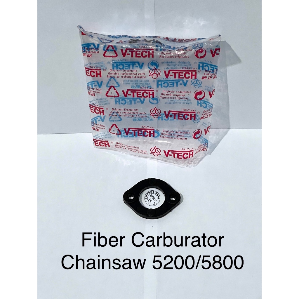 Asbestos Mat Chainsaw 5200 5800 Fiber Karburator Paking Adapter Gergaji Mesin Senso 20 22 24 inch