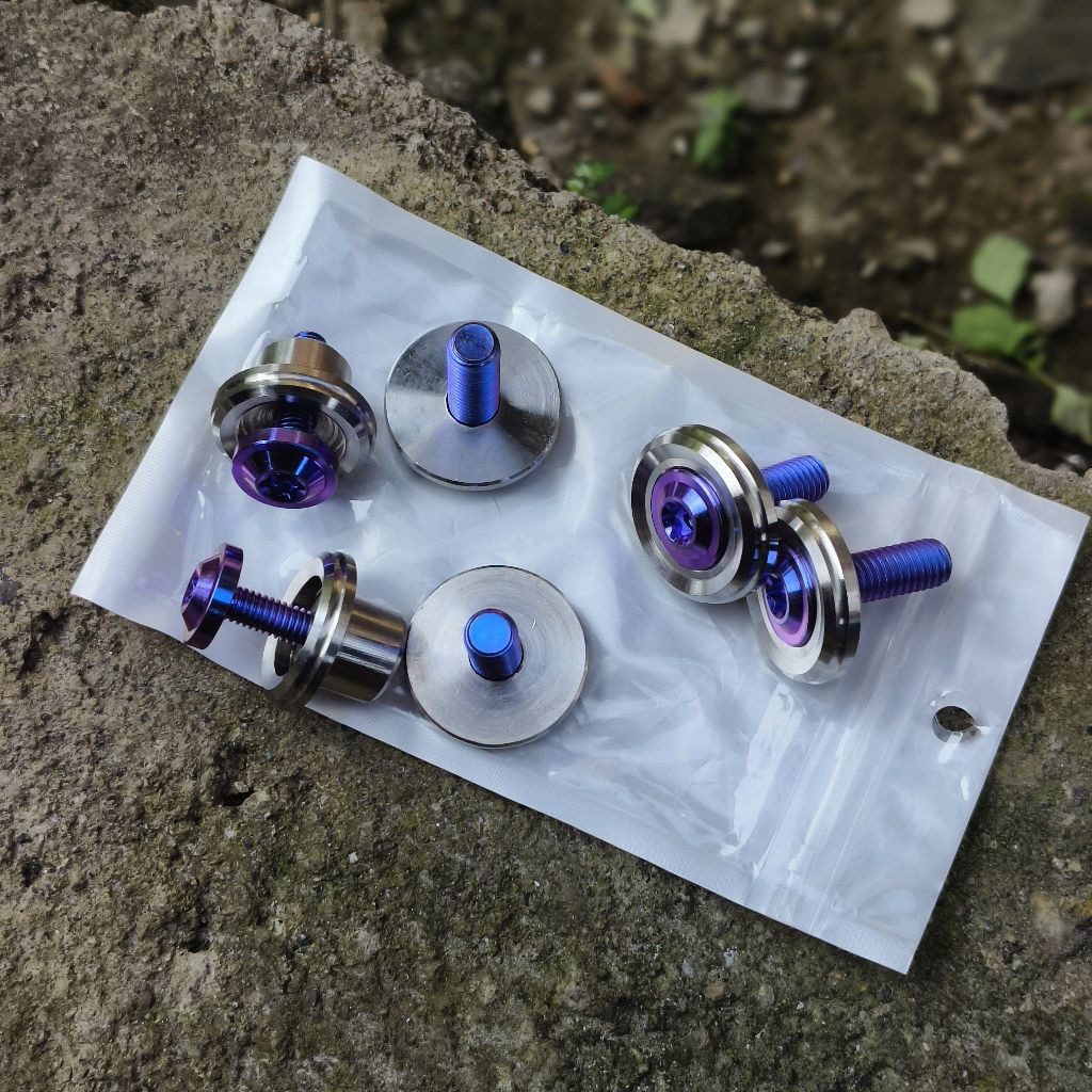 manisan ring jok cb titanium model minimalis 6 biji ring jok cb titanium