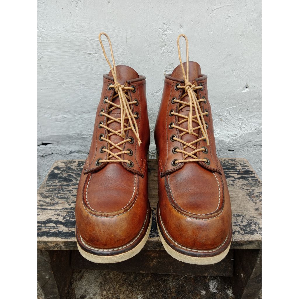 Redwing shoes 875 Moctoe boot Red wings Vintage Original Oro russet Sepatu Kulit heritage non safety
