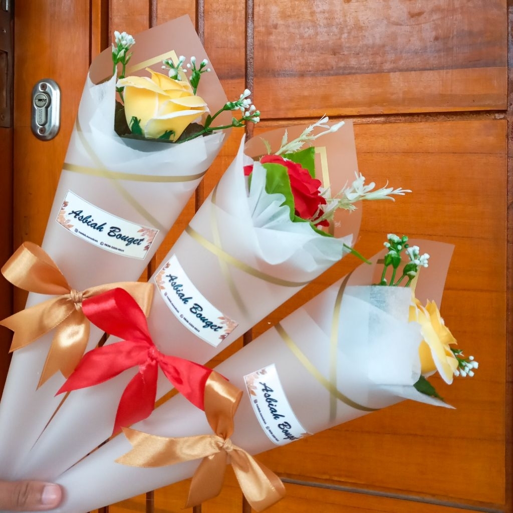 Single Rose Buket | Buket Bunga 1 Kuntum