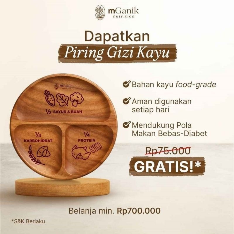 mGanik Piring Gizi Kayu Pengiriman dari Kota Makassar