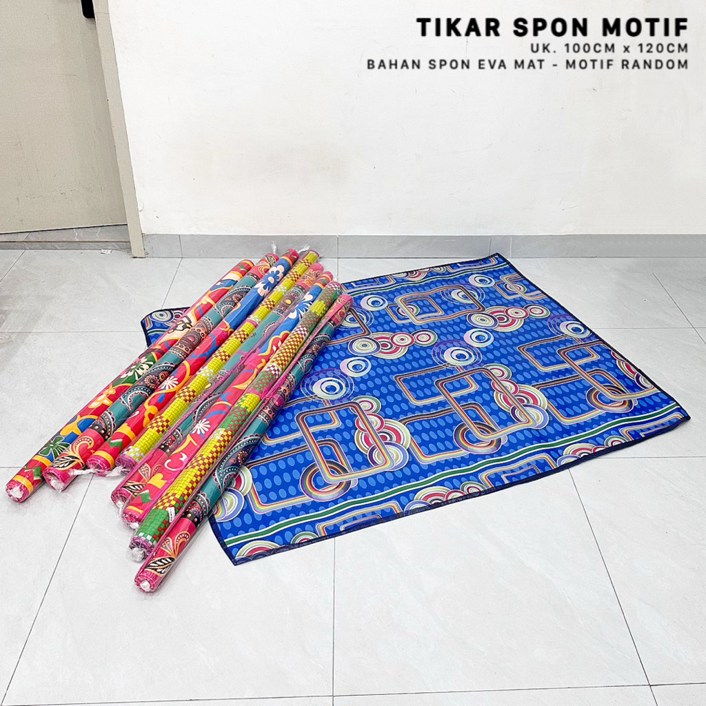 TIKAR ALAS LANTAI / TIKAR SPON MOTIF