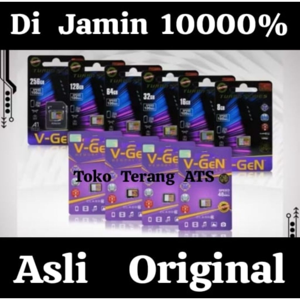 MicroSD 4gb 8gb 16gb 32gb 64gb 128gb 256gb Turbo V-GeN | Micro SD vgen class 6 / 10  Class6 Class10 