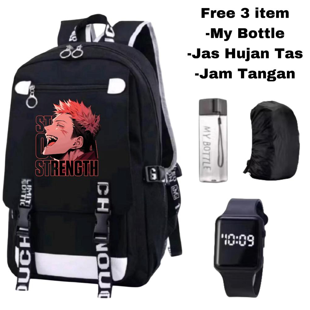 Tas sekolah karakter anime-Tas sekolah cowok keren-Tas sekolah anak laki-laki