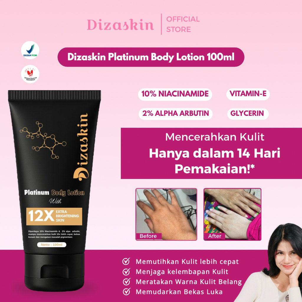Hb Platinum Dizaskin 100ml | Dizaskin Platinum Body Lotion | HB DOSTING Dizaskin
