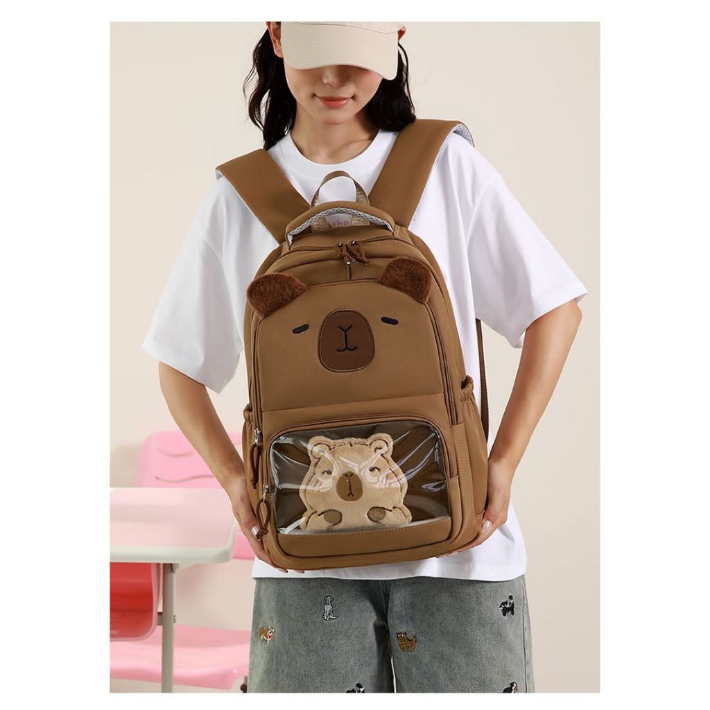 Tas Ransel Anak Kartun Kapibara, Model Baru, Tas Ringan untuk SD Kelas 1-6