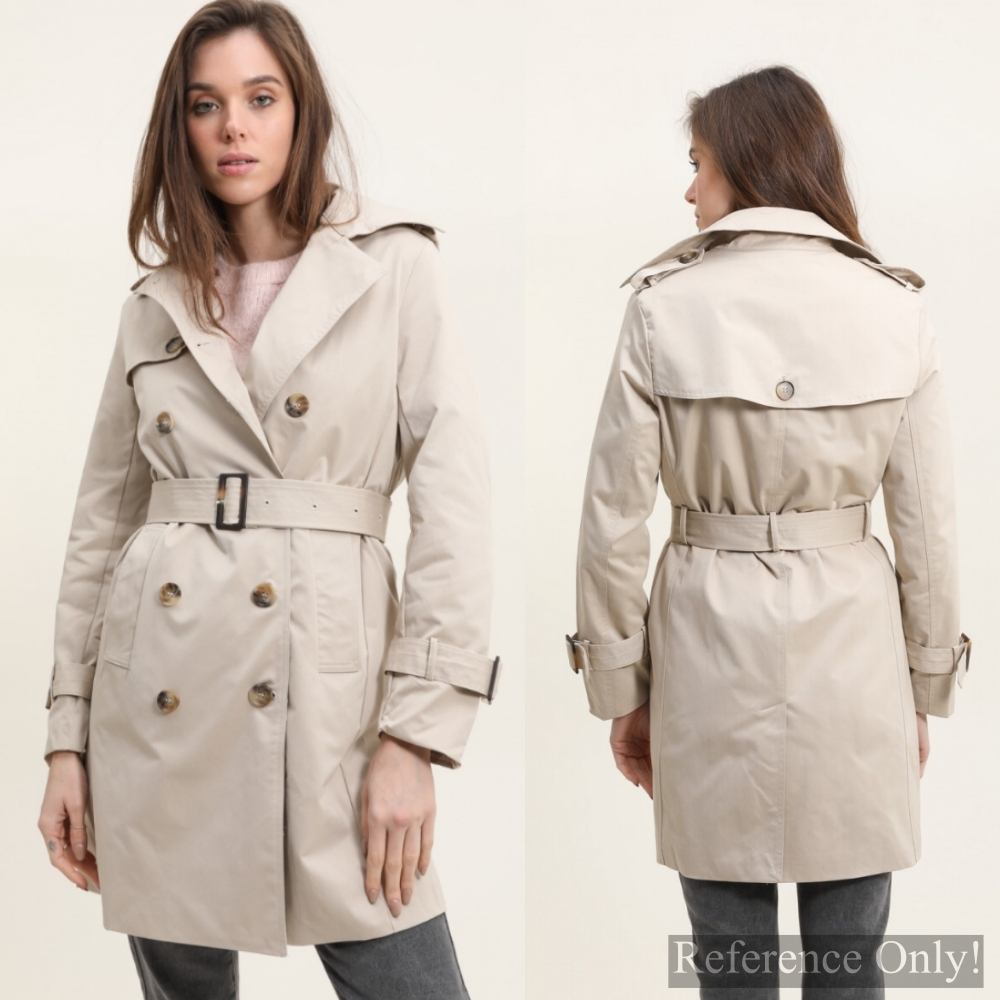 MANGO Classic trench coat with belt | outerwear | long blazer | parka [vyloved preloved]