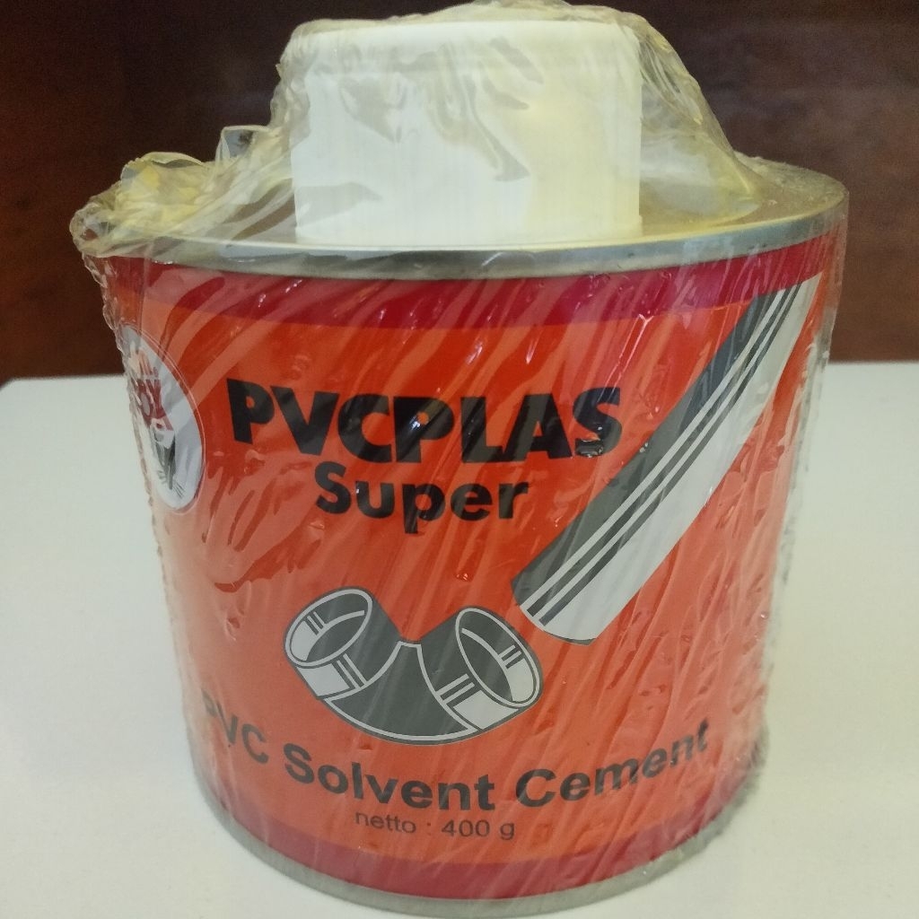 Lem Paralon Fox PVCPLAS Kaleng Super 400 Gram / Lem Pipa Paralon