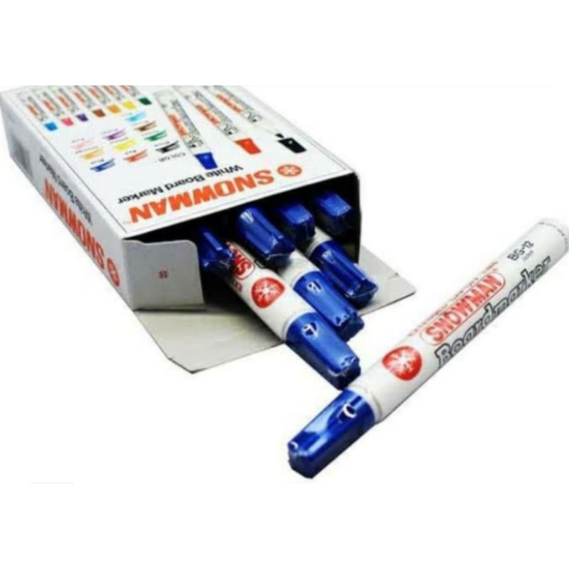 Spidol Snowman  / Spidol WhiteBoard Marker bisa dihapus / Highlighter penanda Berwarna