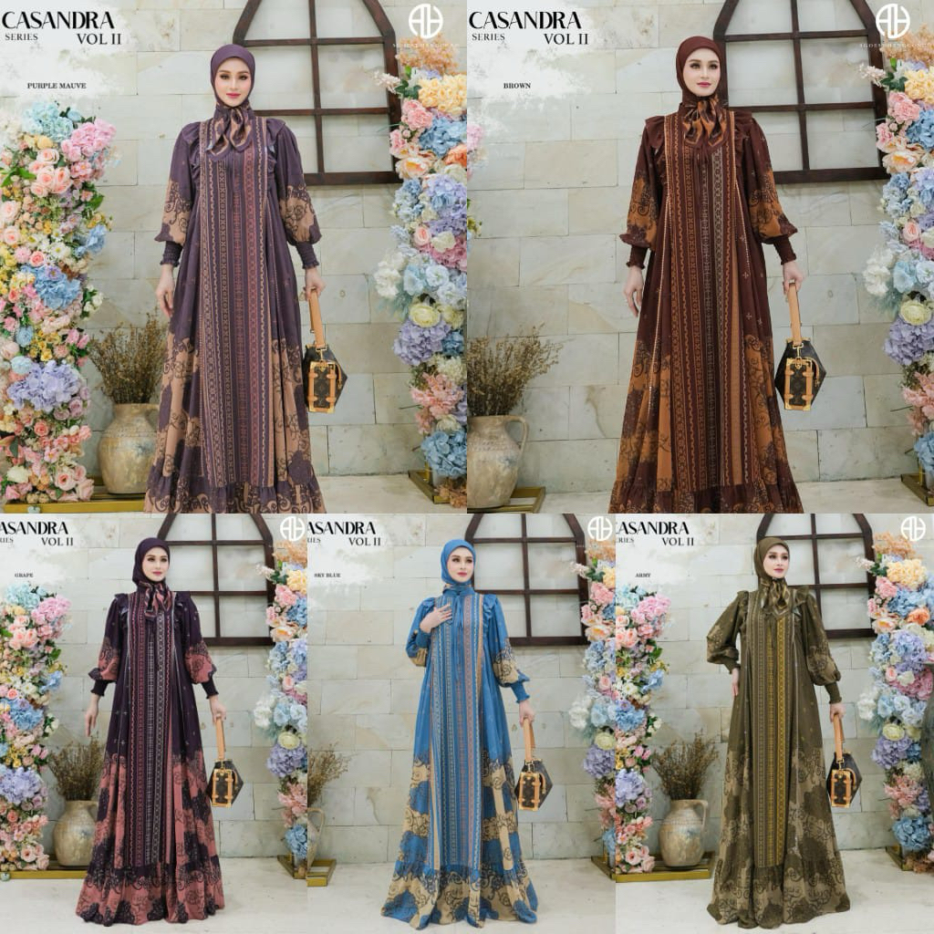 Gamis syari premium Casandra Series VOL 2 by Agoest hanggono