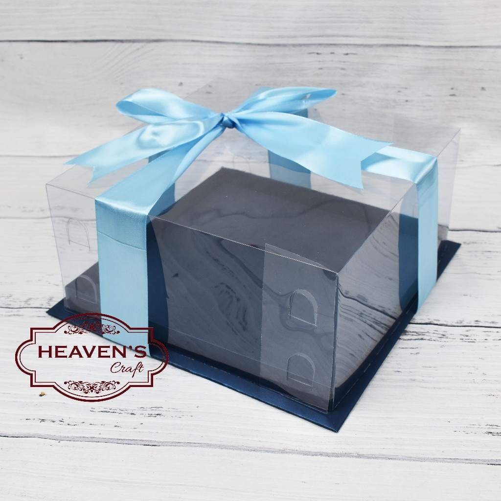 Box kue/tart/mika/pudding 25X25X15 Dengan PITA