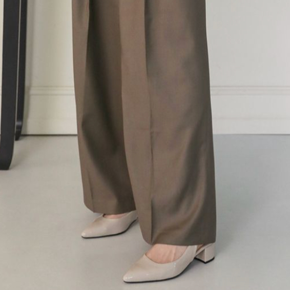 Sepatu Sandal Heel Wanita Sappun Pladine Slingback Heels (4cm) Ivory