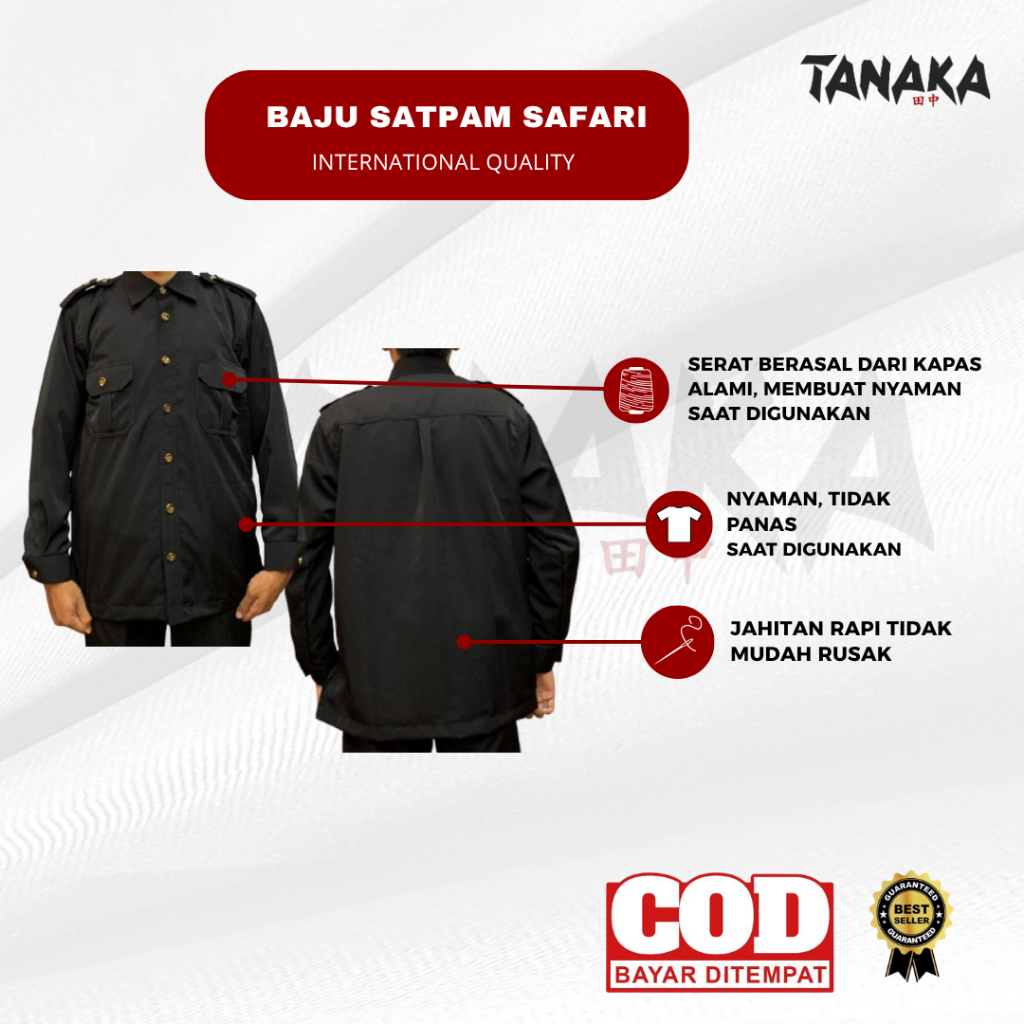 BAJU SATPAM SAFARI \ SERAGAM SATPAM SAFARI \ BAJU SERAGAM SATPAM SAFARI \ BAJU