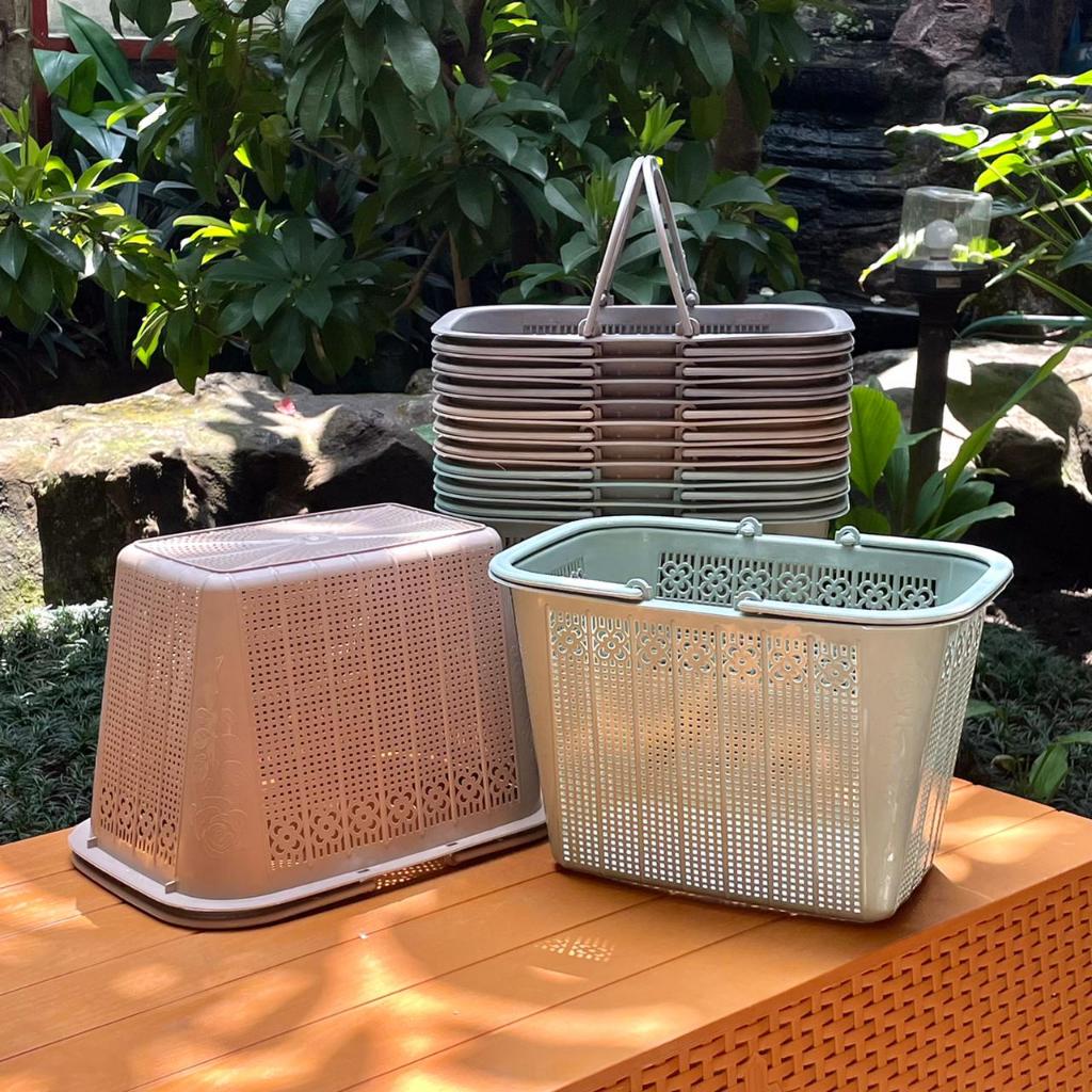 Keranjang Pasar Tintin Tanggung Eriko / Keranjang Segi Plastik Serbaguna