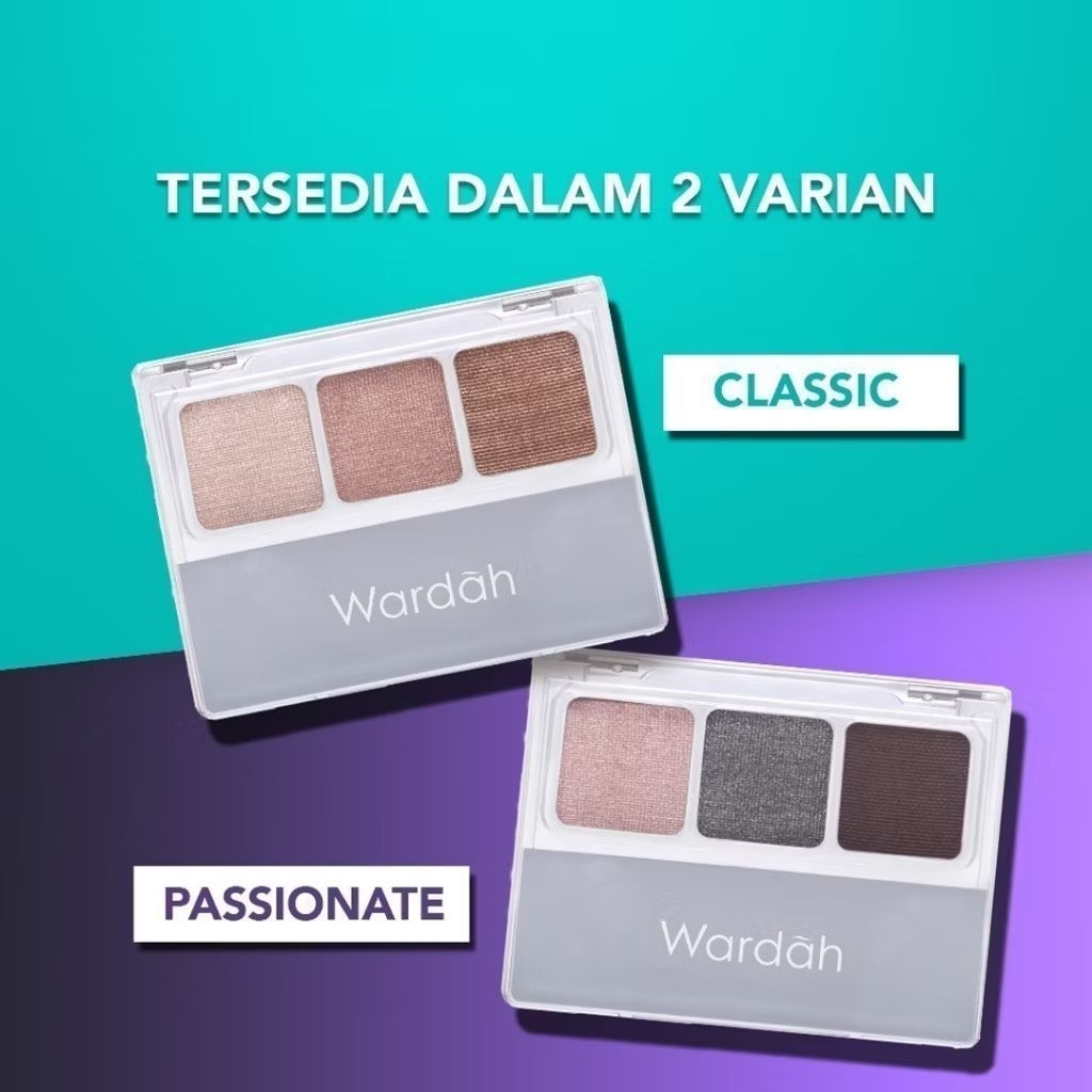 WARDAH EyeXpert Eye Shadow Series - Eyeshadow Classic - Eyeshadow Passionate - eye shadow 3 warna | 
