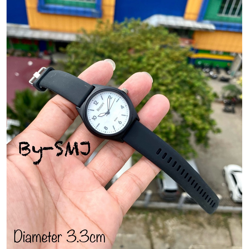 FASHION Cewe,, Jam Tangan Wanita Remaja/Dewasa BOSSINI Karet Lentur