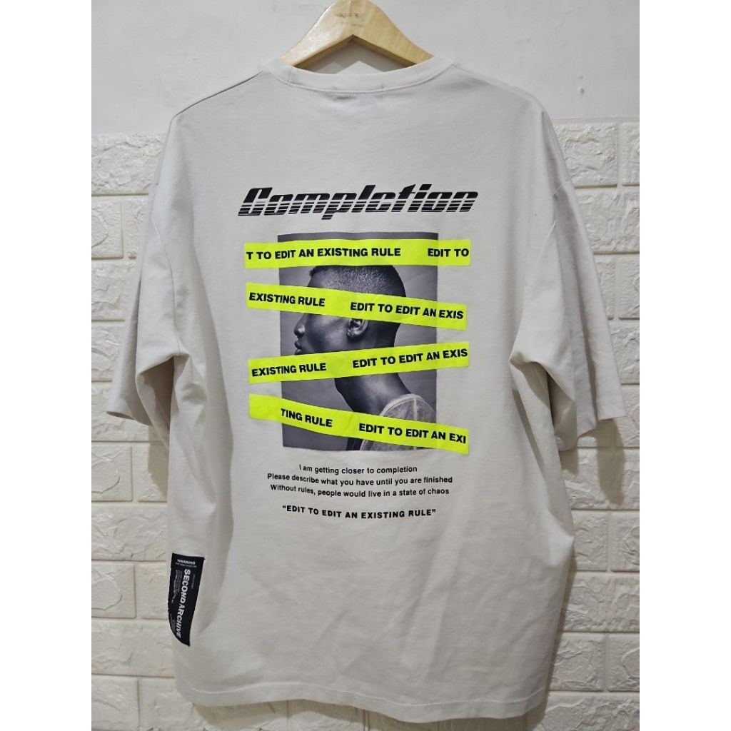 2nd archive backprint kaos oversize Size XL
